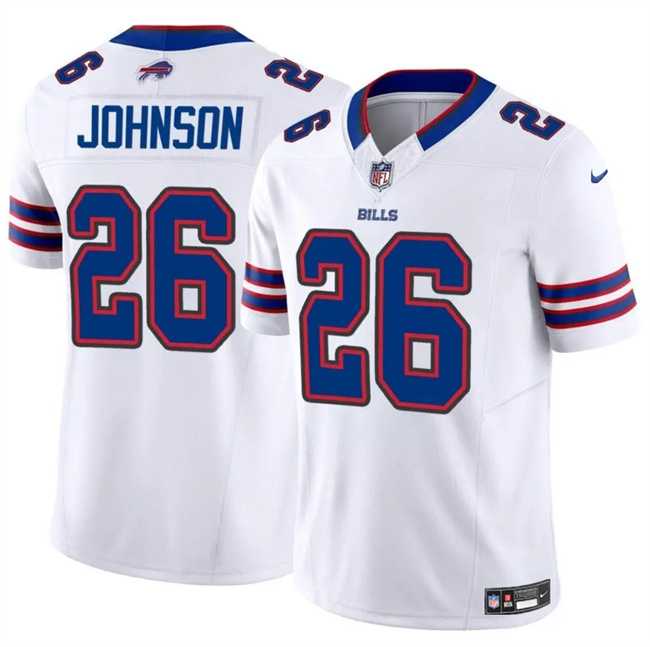 Men & Women & Youth Buffalo Bills #26 Ty Johnson White 2024 F.U.S.E. Vapor Untouchable Limited Stitched Jersey Dzhi->cincinnati bengals->NFL Jersey